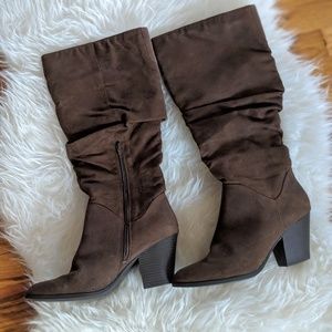 Brown Heeled Boots